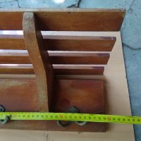 Старинна дървена закачалка, снимка 5 - Антикварни и старинни предмети - 37725701