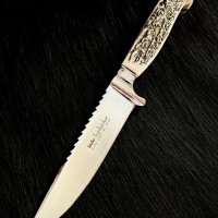 Класически немски (баварски) ловен нож с трион (Niker)., снимка 2 - Ножове - 40251880