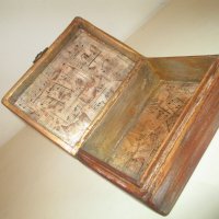 стара дървена кутийка с ангелче, снимка 2 - Декорация за дома - 37125120