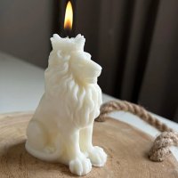 Силиконов молд за свещи Лъв с корона форма за свещ сапун епоксидна смола фондан Български лъв, снимка 3 - Форми - 43988254