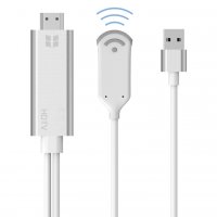 Безжичен WiFi кабел HDMI адаптер към телевизор HDTV видео конвертор за iPhone Samsung Xiaomi Huawei , снимка 1 - USB кабели - 33260041