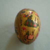 Папие маше старо яйце кутийка за великденска украса, снимка 6 - Антикварни и старинни предмети - 36896803