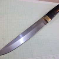 Нож ловен "Охотник - Сталь 65х13" руски от масивна стомана, снимка 5 - Ножове - 26923560