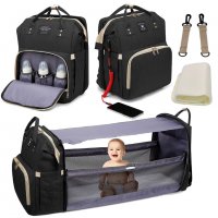 Многофункционална чанта за майки, раница за принадлежности, снимка 2 - За бебешки колички - 37322623