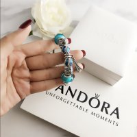 Гривна с талисмани Пандора/Pandora, снимка 4 - Гривни - 33458211