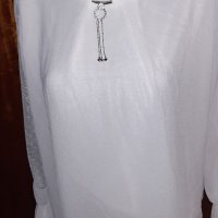 НОВА с Етикет  ! ДАМСКА БЯЛА БЛУЗА с дълъг ръкав - Италия - Размер S / M , снимка 1 - Блузи с дълъг ръкав и пуловери - 37689717