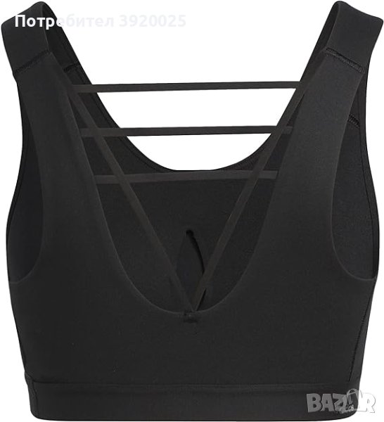adidas Дамски Спортен Сутиен Cf L STO Ms, Черно/Бяло,размер S,внос от UK, снимка 1