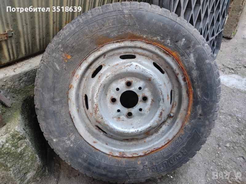 Джанти с гуми за Жигула/Лада, снимка 1