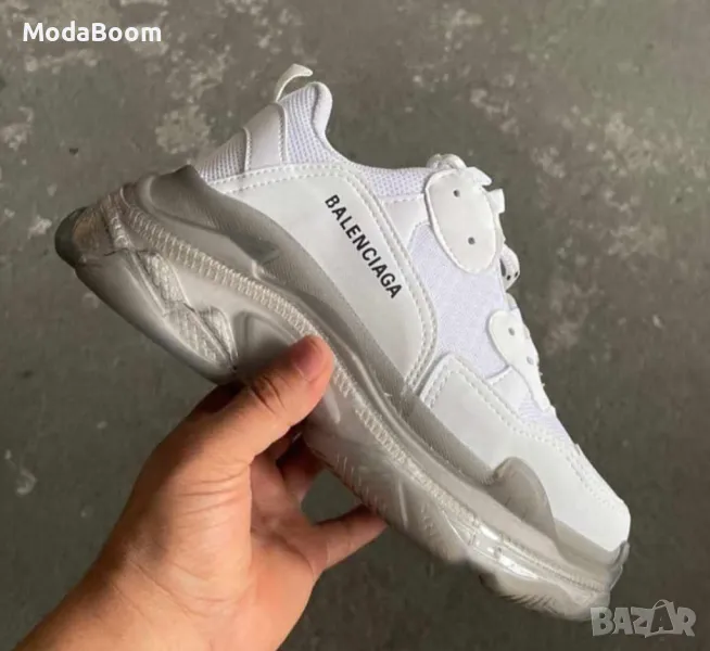 Balenciaga бели мъжки маратонки , снимка 1