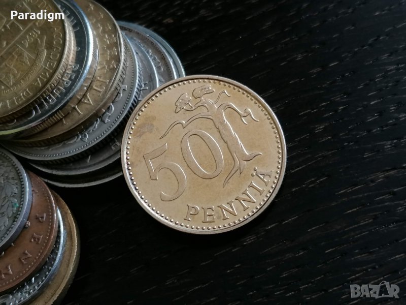 Монета - Финландия - 50 пения | 1988г., снимка 1