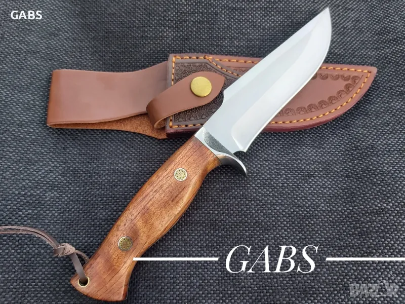 Висококачествен ръчно изработен нож с кожена кания,LN411, снимка 1