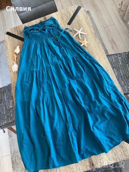 Дълга синя рокля, снимка 1