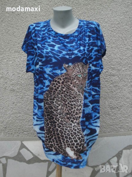3XL Нова блуза ELENA с леопард, снимка 1