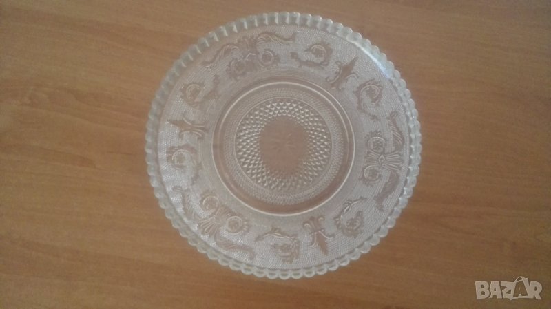 Стъклена чиния / плато, снимка 1