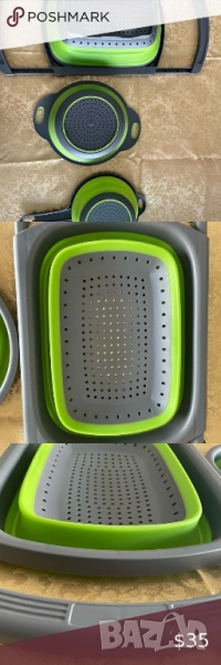 кошница за измиване и изцеждане на плодове и зеленчуци, снимка 1