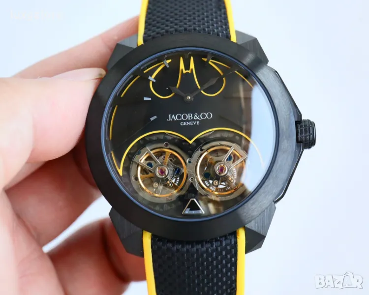 Mъжки часовник Jacob & Co. Gotham City Black DLC Titanium с автоматичен механизъм, снимка 1