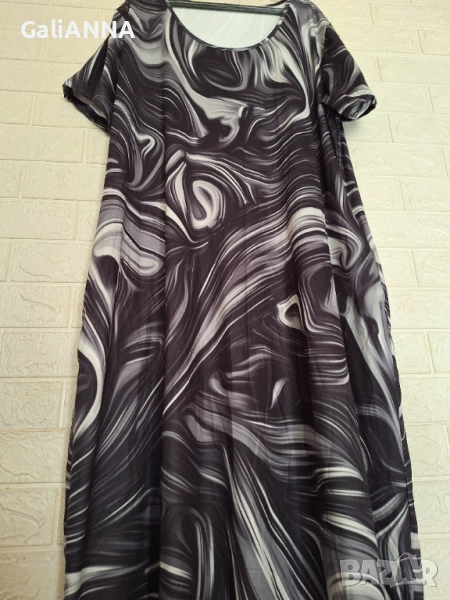 НОВА ДЪЛГА РОКЛЯ ЕФЕКТЕН ДЕСЕН 3XL-4XL, снимка 1