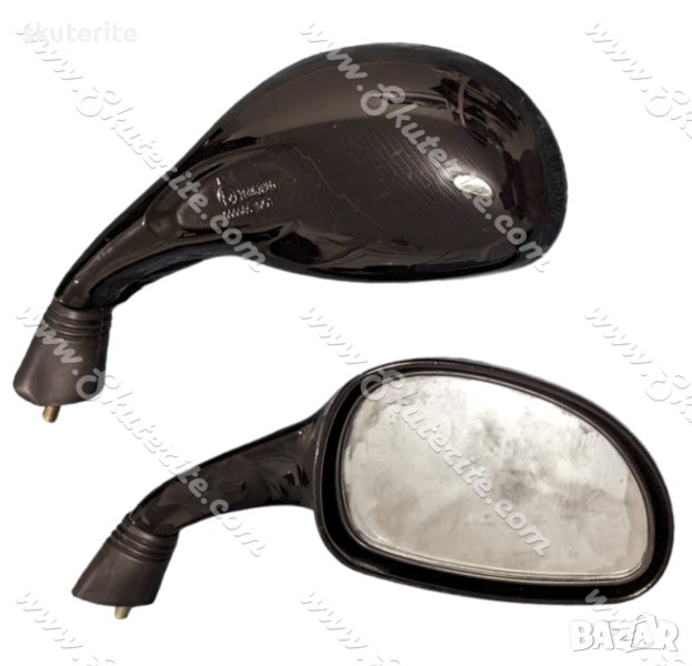 МОТО/СКУТЕР ОГЛЕДАЛА ЗА ОБРАТНО ВИЖДАНЕ КОМПЛЕКТ УНИВЕРСАЛНИ РЕЗБА 8ММ ДЯСНА R/R, снимка 1