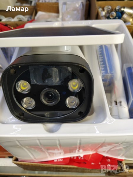 Соларна напълно безжична водоустойчива камера FULL HD 1080P WI FI 2MP с LED осветяване и 4x увелич, снимка 1