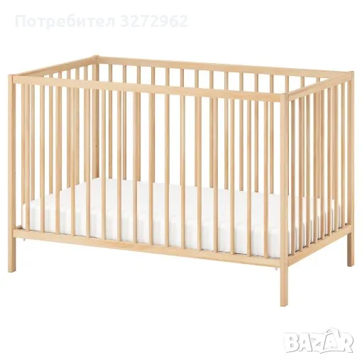 IKEA SNIGLAR бебешко креватче + матрак, снимка 1