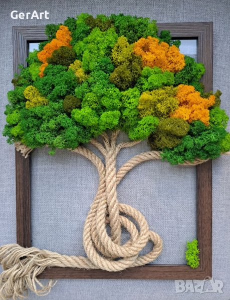 Арт пано "Дървото на живота" със скандинавски мъх, снимка 1
