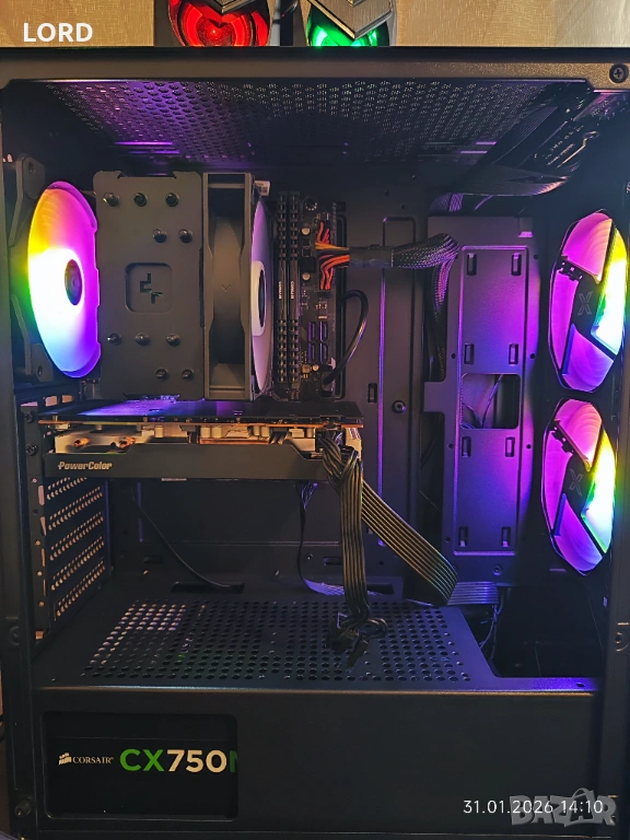 Геймърски i9 9900K, RX 7600 8GB,RAM 16GB DDR4, SSD 512GB NVME, снимка 1