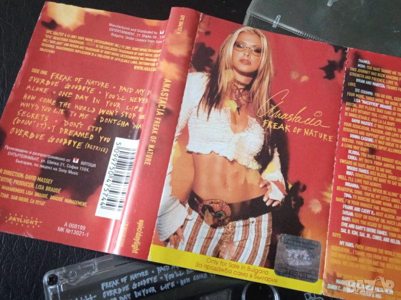 Anastacia ‎– Freak Of Nature - оригинална аудио касета, снимка 1
