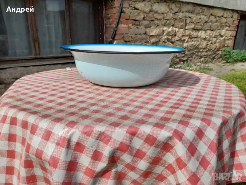 Стар емайлиран леген #3, снимка 1