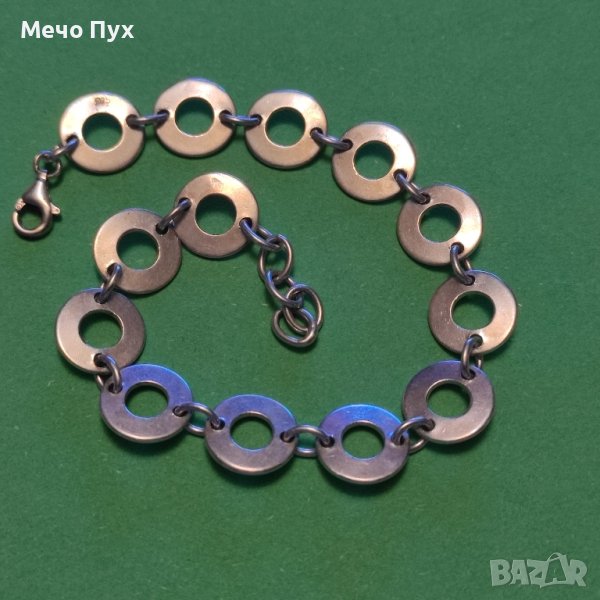 Сребърна гривна (219), снимка 1