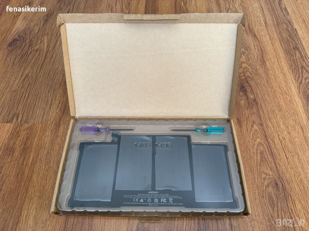 ЧИСТО НОВА Батерия за APPLE MacBook Air 13 A1466 А1369 2011-2017, снимка 1