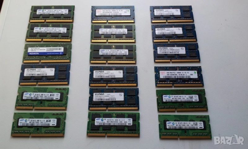 RAM Ram РАМ Рам памет 2gb DDR2 / 800MHZ/DDR3/10600s/1333MHZза ЛАПТОП , снимка 1