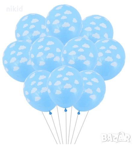 Облак Обикновен надуваем латекс латексов балон парти хелий или газ, снимка 1