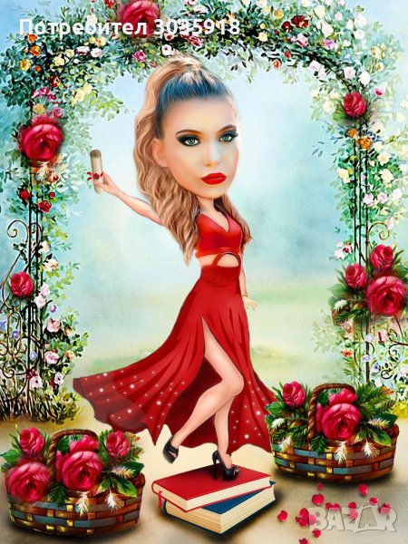  Перфектен подарък, карикатури по ваша снимка, колаж в стил карикатура, портрет,шарж,стилни подаръци, снимка 1