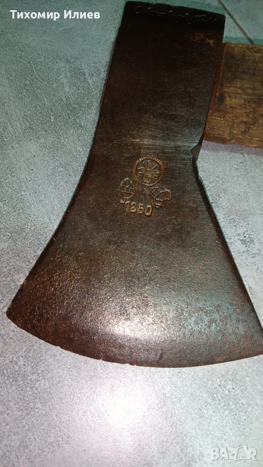 шест стари брадви ,топор, снимка 1