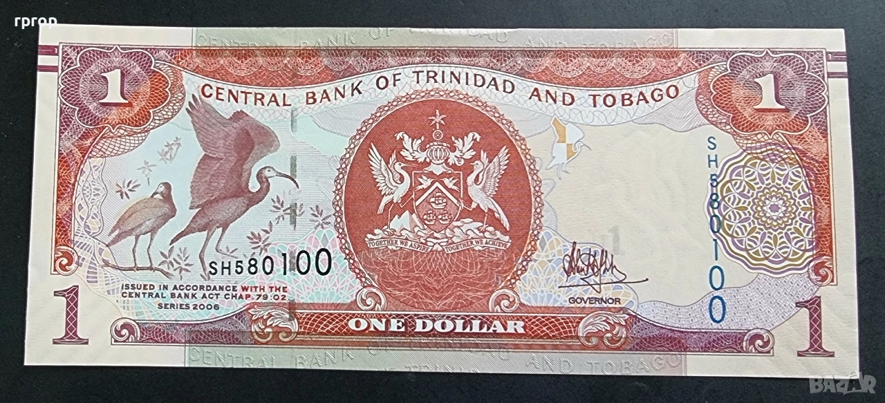 Тринидад и Тобаго.
1 долар.
2006 година.
UNC., снимка 1