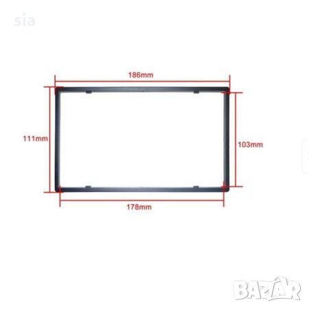 Адапторна рамка  Car audio за панел на Мултимедия 2 DIN , Адапторна , снимка 1