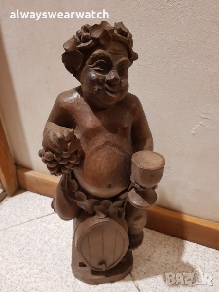 Ръчно изработена старинна дървена италианска статуетка - ДЪРВОРЕЗБА , снимка 1