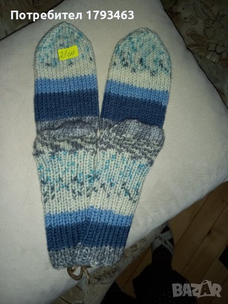 Ръчно плетени детски чорапи, снимка 1