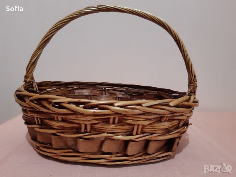 Ратанови Кошница и 2 Панерчета за дома или вилата, снимка 1