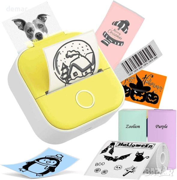 Мини принтер за стикери LabelCreate T02 - Bluetooth, iOS & Android, снимка 1
