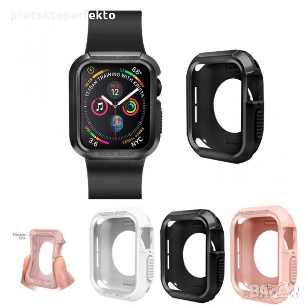 RUGGED ARMOR кейс за Apple Watch 3, 4, 5 - 49мм/ 38мм, 40мм, 41, 42, 44, 45 мм, снимка 1