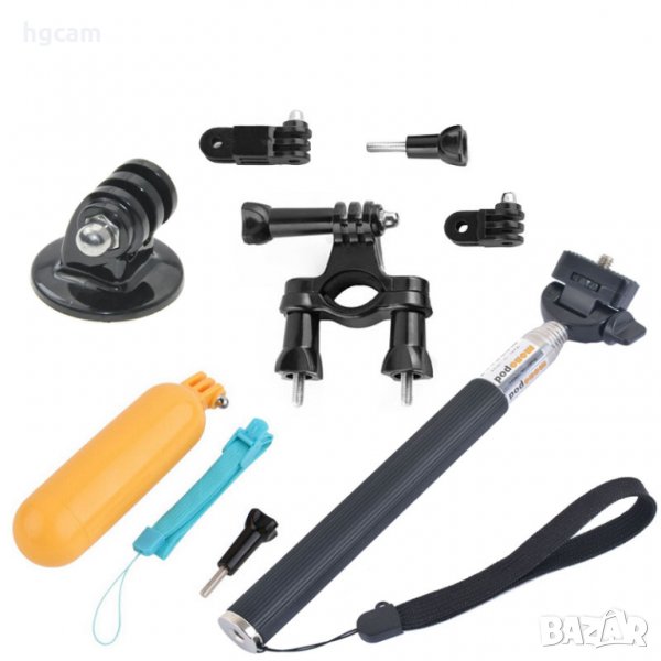 Промопакет 1: монопод + плувка дръжка + тръбна стойка за екшън камери, снимка 1