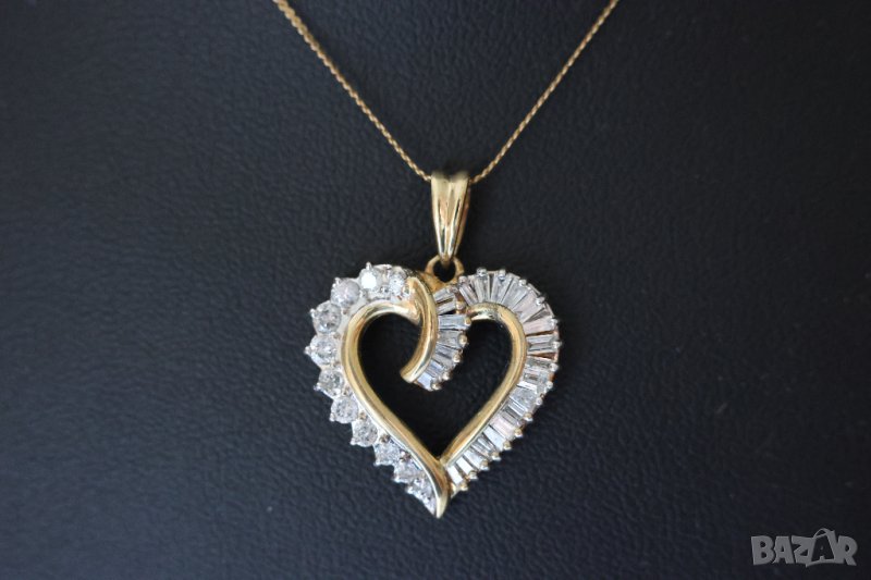 Ново Златно Колие с 0.55кт Естествени Диаманти, снимка 1
