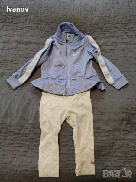 Три оригинални бебешки комплекти за момиче Nike , Boss, Benetton , снимка 1