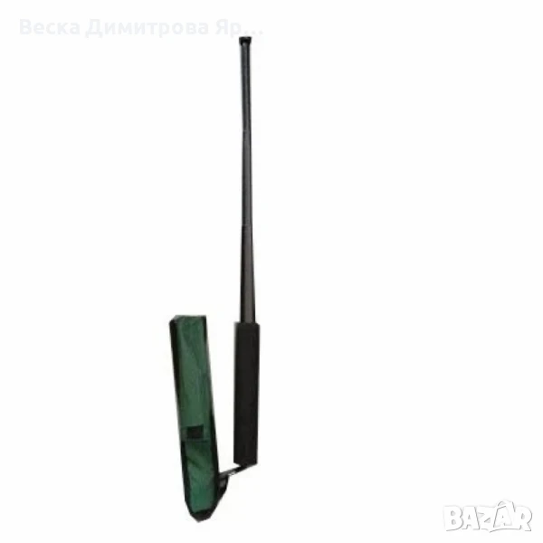 Телескопична палка с черна дунапренена дръжка и калъф, снимка 1