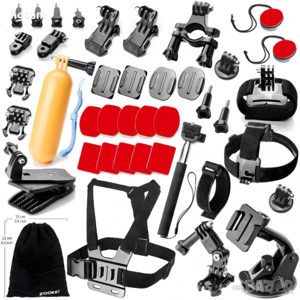 Промопакет 6 от над 45 аксесоара за GoPro, SJCAM, Xiaomi Yi камери, снимка 1