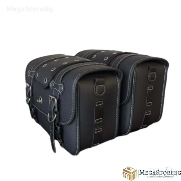 Дисаги за мотоциклет, странични чанти, куфари КОЖА PA881 30/20/13 CM 2 БР/К-Т, снимка 1