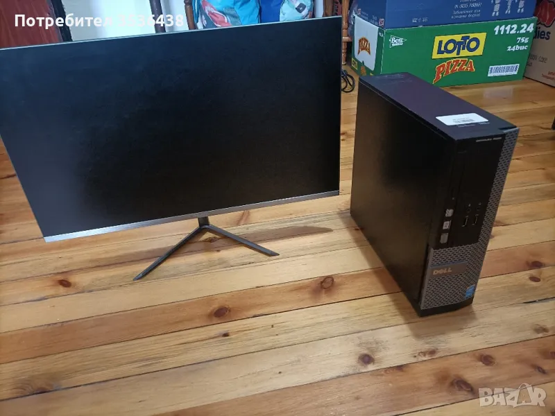 Мини компютър Dell i3 и монитор, снимка 1