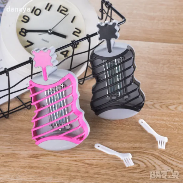 5462 Лампа против комари за контакт 220V, с четка, снимка 1