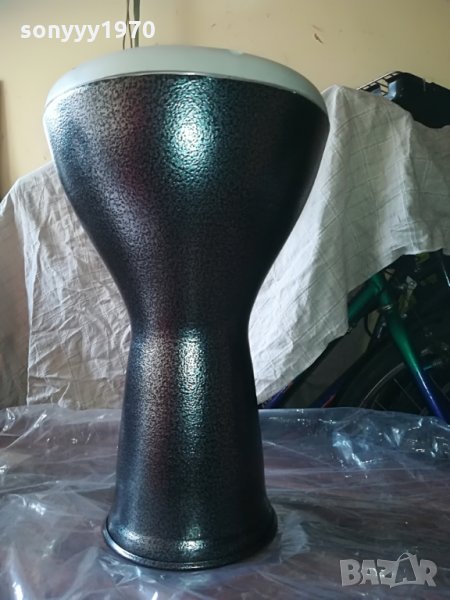 ГОЛЯМА ТАРАМБУКА-СИВ МЕТАЛИК-41Х26СМ, снимка 1